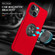 Magnetic Ring Kickstand Shockproof Phone Case for iPhone 13 Pro Max - Red