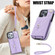 Crossbody Rhombic Horizontal Wallet Leather Phone Casefor iPhone 13 Pro Max - Purple
