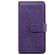 Multifunctional Magnetic Copper Buckle Horizontal Flip Solid Color Leather Case with 10 Card Slots & Wallet & Holder & Photo Frame for iPhone 13 Pro Max - Purple