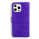 Skin Feel Pure Color Horizontal Flip Leather Case with Holder & Card Slots & Wallet for iPhone 13 Pro Max - Purple