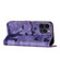 Butterfly Cat Embossing Flip Leather Phone Casefor iPhone 13 Pro Max - Purple