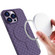 Woven Pattern MagSafe Magnetic Cooling Phone Casefor iPhone 13 Pro Max - Purple