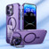 MagSafe Magnetic Invisible Holder Transparent Phone Casefor iPhone 13 Pro Max - Purple