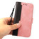 Business Stitching-Color Horizontal Flip PU Leather Case with Holder & Card Slots & Photo Frame for iPhone 13 Pro Max - Pink
