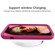 Wave Pattern 3 in 1 Silicone + PC Shockproof Protective Case for iPhone 13 Pro Max - Hot Pink