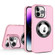 Skin Feel Magnifier MagSafe Lens Holder Phone Casefor iPhone 13 Pro Max - Pink