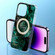 Dual-side IMD Marble Magsafe Phone Casefor iPhone 13 Pro Max - Dark Green