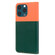 Cute Pet Series Color Block Buckle Leather Phone Casefor iPhone 13 Pro Max - Dark Green