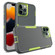 2 in 1 Magnetic PC + TPU Phone Casefor iPhone 13 Pro Max - Gray+Fluorescent Green