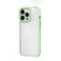 Ming Shield Hybrid Frosted Transparent PC + TPU Scratchproof Shockproof Case for iPhone 13 Pro Max - Light Green