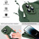 Microfiber Liquid Silicone Shockproof Phone Casefor iPhone 13 Pro Max - Dark Green