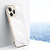 XINLI Straight 6D Plating Gold Edge TPU Shockproof Casefor iPhone 13 Pro Max - White