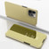 Plated Mirror Horizontal Flip Leather Case with Holder for iPhone 13 Pro Max - Gold