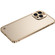 Metal Frame Frosted Case for iPhone 13 Pro Max - Gold