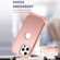 3 in 1 Shockproof PC + Silicone Protective Case for iPhone 13 Pro Max - Rose Gold