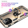 Shockproof TPU + PC Protective Case with 360 Degree Rotating Holder for iPhone 13 Pro Max - Gold