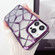 Gradient Glitter Water Cube Electroplating TPU Phone Casefor iPhone 13 Pro Max - Silver