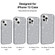 Shockproof Terminator Style Glitter Powder Protective Case for iPhone 13 Pro Max - Grey