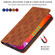 Lucky Flowers Embossing Pattern Magnetic Horizontal Flip Leather Case with Holder & Card Slots for iPhone 13 Pro Max - Wine Red