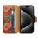 Denior Flower Language Series Cork Fabric Oil Edge Leather Phone Casefor iPhone 13 Pro Max - Winter