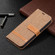 Color Matching Denim Texture Horizontal Flip Leather Case with Holder & Card Slots & Wallet & Lanyard for iPhone 13 Pro Max - Brown