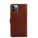 Zipper Bag PU + TPU Horizontal Flip Leather Case with Holder & Card Slot & Wallet & Lanyardfor iPhone 13 Pro Max - Brown