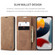 CaseMe-013 Multifunctional Retro Frosted Horizontal Flip Leather Case with Card Slot & Holder & Wallet for iPhone 13 Pro Max - Brown