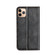 Business Solid Color Stitching Horizontal Flip Leather Case with Holder & Card Slots for iPhone 13 Pro Max - Brown