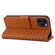 Business Diamond Buckle Leather Phone Case with Lanyardfor iPhone 13 Pro Max - Brown