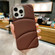 Electroplating Liquid Down Jacket TPU Phone Casefor iPhone 13 Pro Max - Brown