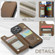 CaseMe C22 Card Slots Holder RFID Anti-theft Phone Casefor iPhone 13 Pro Max - Brown