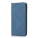 Strong Magnetic Crazy Horse Texture Horizontal Flip Leather Case with Holder & Card Slots & Wallet for iPhone 13 Pro Max - Blue