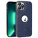 Electroplated Leather Texture PU + PC Phone Casefor iPhone 13 Pro Max - Blue