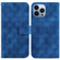 Double 8-shaped Embossed Leather Phone Casefor iPhone 13 Pro Max - Blue