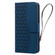 Business Diamond Buckle Leather Phone Case with Lanyardfor iPhone 13 Pro Max - Royal Blue