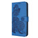 Datura Flower Embossed Flip Leather Phone Casefor iPhone 13 Pro Max - Blue