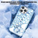 Mirror Style Hollow Heat Dissipation Electroplated TPU Phone Casefor iPhone 13 Pro Max - Blue