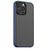 Skin Feel Frosted PC + TPU Shockproof Case with Color Button for iPhone 13 Pro Max - Blue