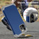 3 in 1 Shockproof PC + Silicone Protective Case For iPhone 12 Pro Maxfor iPhone 13 Pro Max - Navy Blue + Grey