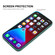 Hat-Prince ENKAY Liquid Silicone Shockproof Protective Case Drop Protection Cover + Full Coverage Tempered Glass Protector Film for iPhone 13 Pro Max - Dark Blue