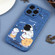 Astronaut Pattern Frosted TPU Phone Casefor iPhone 13 Pro Max - Blue