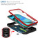 Sliding Camera Cover Design TPU + PC Protective Case with 360 Degree Rotating Holder & Card Slot for iPhone 13 Pro Max - Red+Black