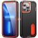 3 in 1 Rugged Holder Phone Case for iPhone 13 Pro Max - Black + Orange