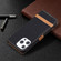 Color Matching Denim Texture Horizontal Flip Leather Case with Holder & Card Slots & Wallet & Lanyard for iPhone 13 Pro Max - Black