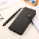 KHAZNEH Dual-Splicing Cowhide Texture Horizontal Flip Leather Case with Holder & Card Slots & Wallet & Lanyard for iPhone 13 Pro Max - Black