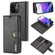 DG.MING Crazy Horse Texture Flip Detachable Magnetic Leather Case with Holder & Card Slots & Wallet for iPhone 13 Pro Max - Black