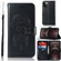 Wind Chime Owl Embossing Pattern Horizontal Flip Leather Case with Holder & Card Slots & Wallet for iPhone 13 Pro Max - Black