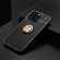Metal Ring Holder 360 Degree Rotating TPU Case for iPhone 13 Pro Max - Black+Rose Gold