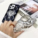 Diamond Electroplated Laser Carving Phone Casefor iPhone 13 Pro Max - Black