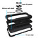 Shockproof Silicone + PC Protective Case with Dual-Ring Holder for iPhone 13 Pro Max - Black